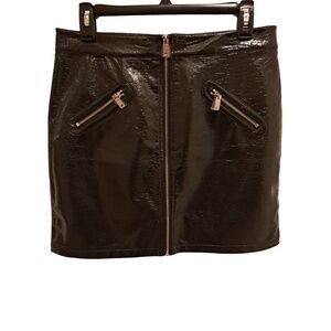 NWT Just Fab Pleather Mini Skirt Size M